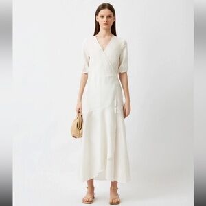 FALCONERI LINO COLLECTION ITALIAN Elegant White High Low Dress